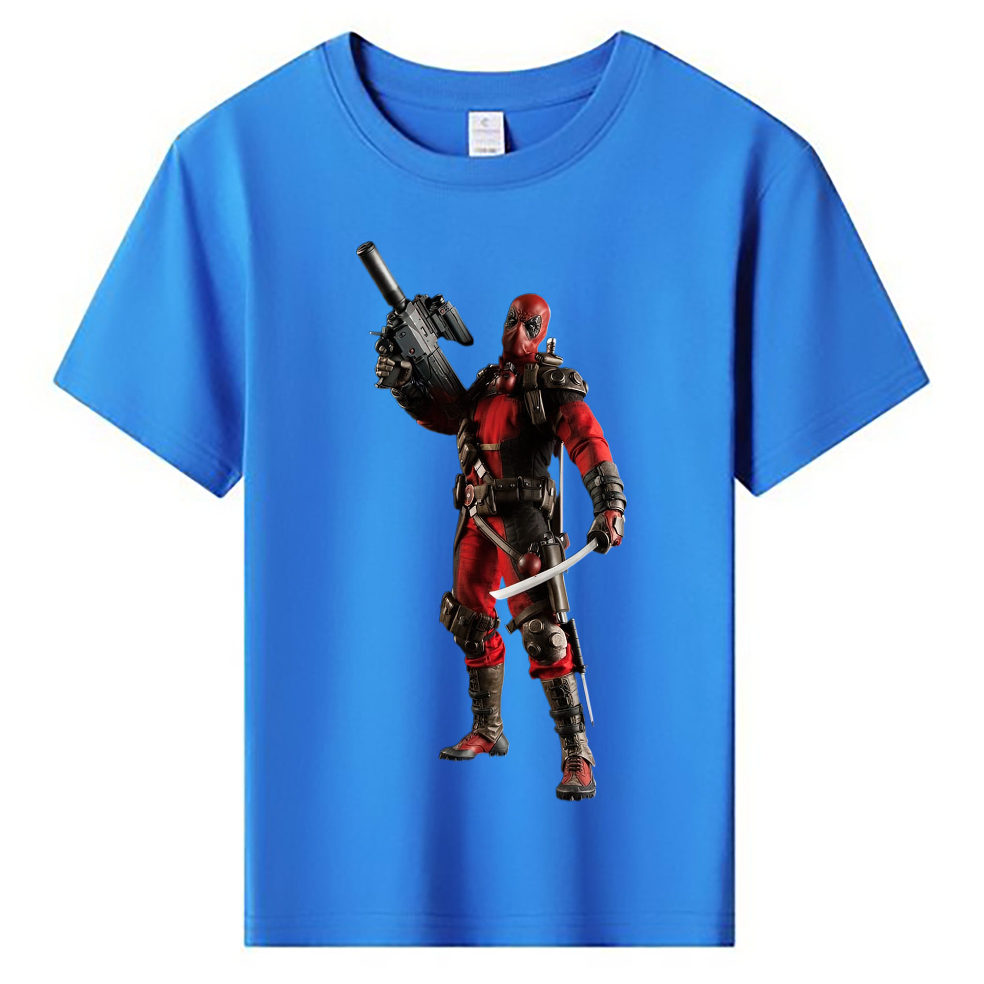 （画像用） Deadpool デッドプール 綿100％キッズTシャツ（フロントプリント）